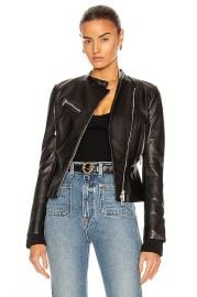 JONATHAN SIMKHAI Leather Moto Jacket in Black  FWRD at Forward