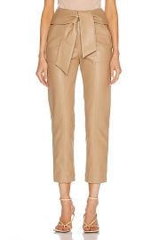 JONATHAN SIMKHAI Tessa Tie Waist Pant in Camel  FWRD at Forward