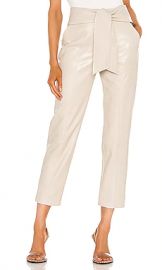 JONATHAN SIMKHAI Tessa Vegan Leather Pant in Egret from Revolve com at Revolve