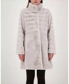 JONES NEW YORK STAND COLLAR FAUX FUR COAT XXL eBay at eBay