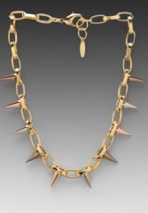 JOOMI LIM Single Row Spike Choker in GoldMixed Spikes at Revolve