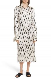 JOSEPH Cassidy Long Zebra Silk Dress at Nordstrom