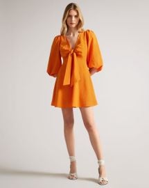 JOZELYN - ORANGE Mini Dresses Ted Baker US at Ted Baker