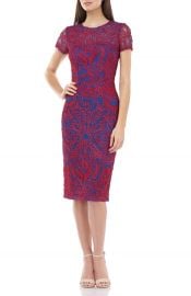 JS Collections Soutache Chiffon Cocktail Dress   Nordstrom at Nordstrom