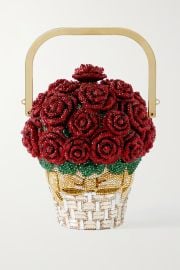 JUDITH LEIBER COUTURE Basket of Roses crystal-embellished gold-tone clutch NET-A-PORTER at Net a Porter