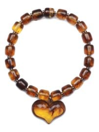 JULIETTA Amore Heart Necklace Brown at Farfetch