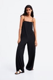 JUMPSUIT WITH STRAPS at Zara