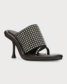 JW Anderson Bumper Crystal Stiletto Mules at Neiman Marcus