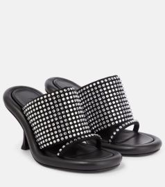 JW Anderson Bumper Crystal Stiletto Mules at Mytheresa