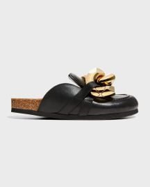 JW Anderson Chunky Napa Chain Slide Mules at Neiman Marcus