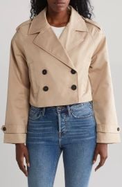 JW Anderson Cropped Cotton Trench Jacket at Nordstrom Rack