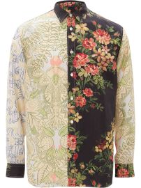 JW Anderson Panelled Floral Print Shirt - at Farfetch