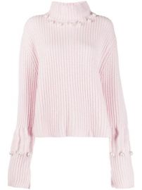 WornOnTV: Meghan Trainor’s pink pearl embellished sweater on E! News ...