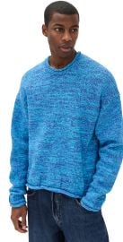 JW Anderson Space Dye Sweater Aqua L at Shopbop