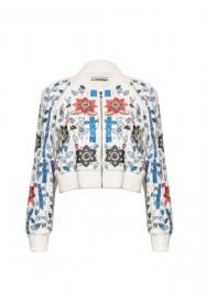 Jack Embroidered Cropped Jacket at Alice & Olivia