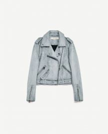 Jacket with zips at Zara