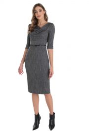 Jackie O Tweed Sheath at Black Halo