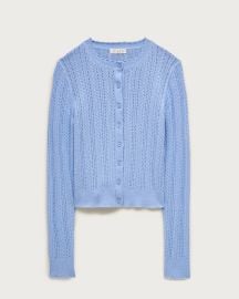 Jackie Pointelle Cardigan In Premium Ultra-fine Cotton For Women JCrew at J. Crew