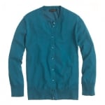 Jackie cardigan in teal at Jcrew at J. Crew