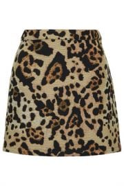 Jacquard Animal Print Pelmet Skirt at Topshop