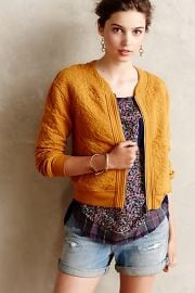 Jacquard Bomber at Anthropologie