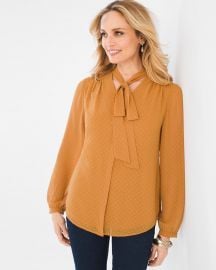 Jacquard Bow Top by Chicos at Chicos