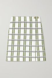 Jacquard Check Wrap Skirt by Victoria Beckham at Net A Porter