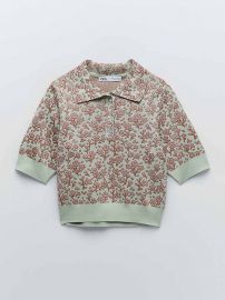 Jacquard Knit Polo by Zara at Zara