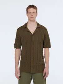 Jacquard Knit Short Sleeve Shirt Scotch amp Soda at Scotch & Soda