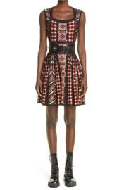 Jacquard Knit Sleeveless Fit amp Flare Minidress at Nordstrom