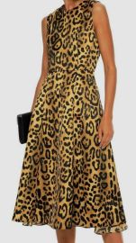 Jacquard Leopard print Dress by Adam Lippes at Net a Porter