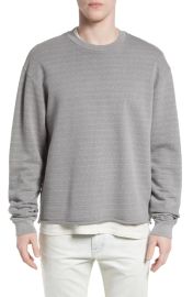 Jacquard Raw Hem Sweatshirt at Nordstrom