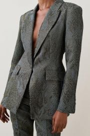 Jacquard Statement Single Breasted Tailored Jacket at Karen Millen