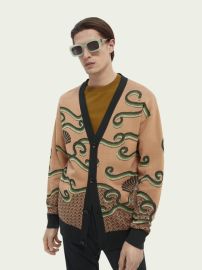 Jacquard cardigan  Pullovers  Men Clothing at Scotch  Soda at Scotch & Soda