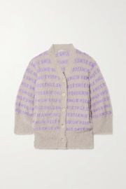 Jacquard-knit cardigan at Net a Porter