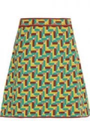 Jacquard-knit cotton-blend mini skirt at The Outnet