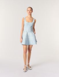 Jacquard knit mini dress Bicolor For Women at Maje