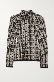 Jacquard-knit turtleneck sweater at Net a Porter