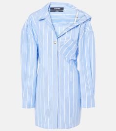 Jacquemus Asymmetrical Cotton Shirtdress at Mytheresa