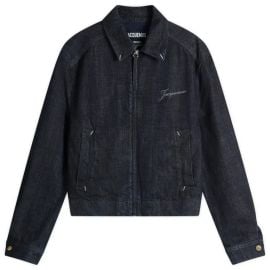 Jacquemus Indigo Wash Denim Jacket in Dark Navy at END.
