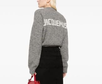 Jacquemus Jacquemus Alpaca Wool Blend Sweater in Grey at Farfetch