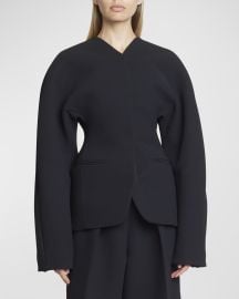 Jacquemus La Veste Ovalo Tailored Overcoat at Neiman Marcus