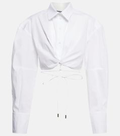 Jacquemus La chemise Plidao cropped shirt at Mytheresa