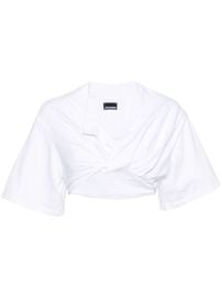 Jacquemus Le Bahia Court Cotton T-shirt White at Farfetch