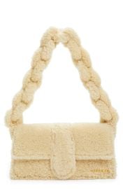 Jacquemus Le Bambidou Genuine Shearling Shoulder Bag at Nordstrom