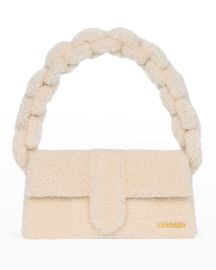 Jacquemus Le Bambidou Lamb Shearling Shoulder Bag at Neiman Marcus