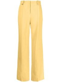 Jacquemus Le Pantalon Cordao Flared Trousers Yellow at Farfetch