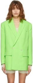 Jacquemus Marino crepe double breasted blazer at Ssense