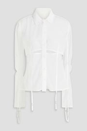 Jacquemus Vela cutout mesh shirt at The Outnet