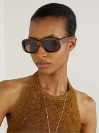 Jacques Marie Mage Kobo Square frame Acetate Sunglasses at Net a Porter